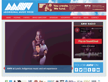 Tablet Screenshot of aboriginalmusicweek.ca